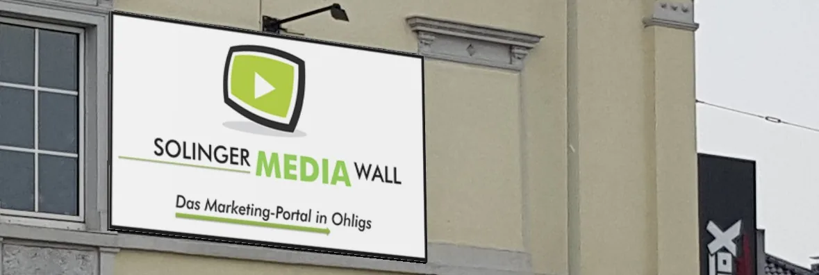 Das Solinger MEDIA WALL Branding bei Tag